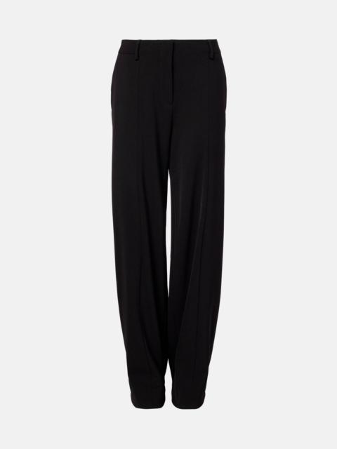 Mid-rise straight pants