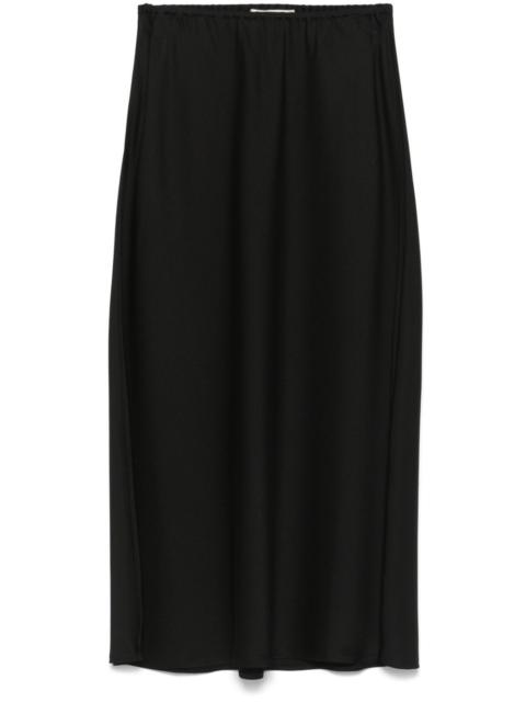 silk midi skirt