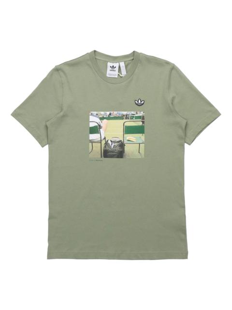 adidas originals originals Photo Tee Printing Short Sleeve Green FM2196