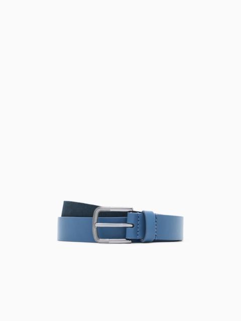 SUEDE AND LEATHER BELT