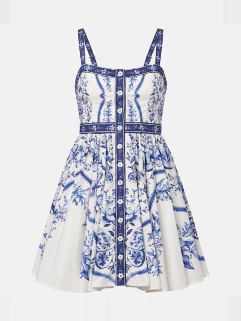 Floral cotton minidress