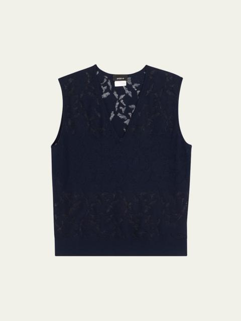 Whitecaps Knit V-Neck Vest