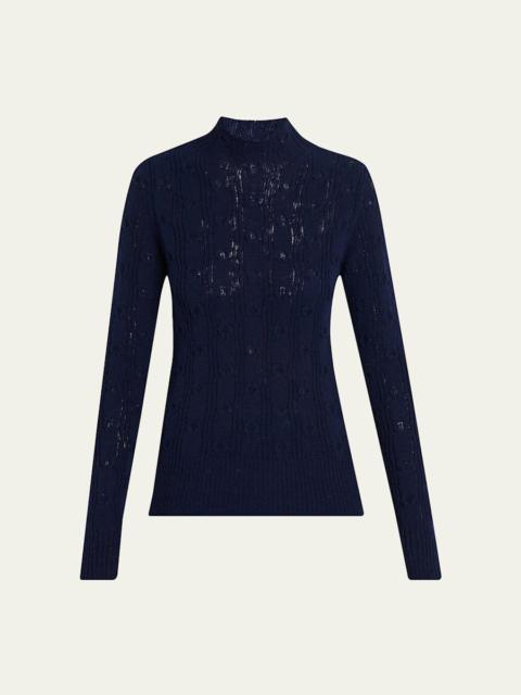 Tessy Wool Mock-Neck Sweater