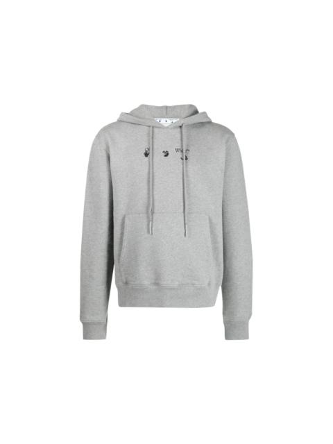 OFF-WHITE Marker Hoodie Grey/Blue