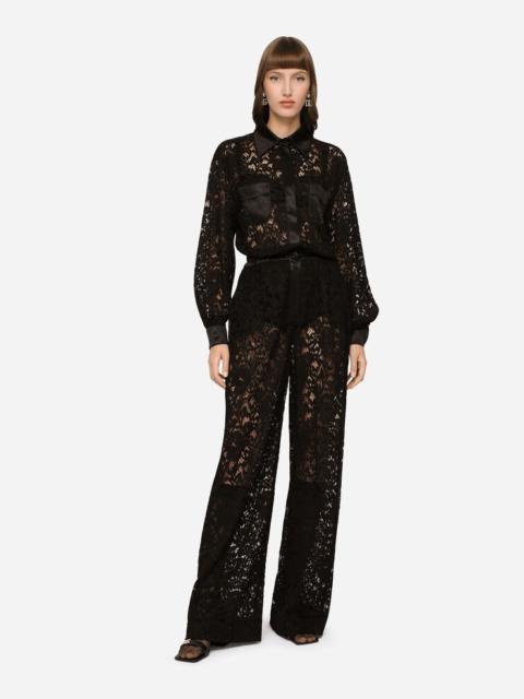 Cordonetto lace jumpsuit