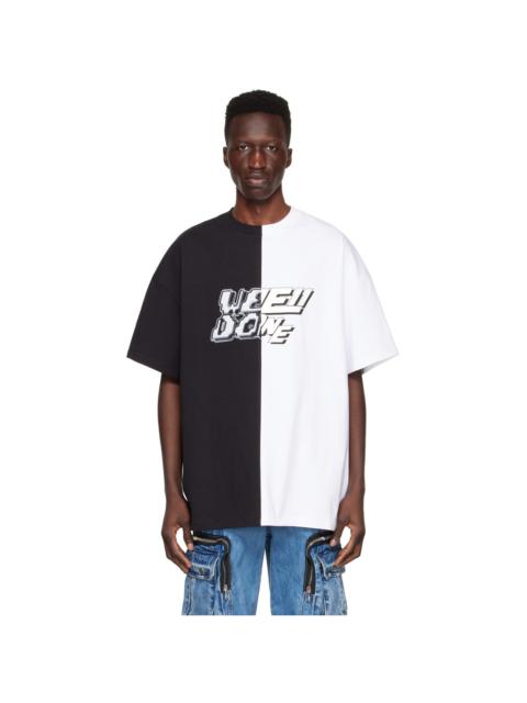 Black & White Half & Half T-Shirt