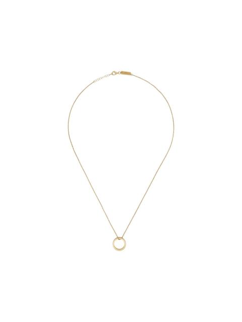 Numeric Minimal signature ring-pendant necklace