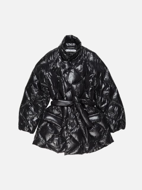 Quilted down jacket - Black