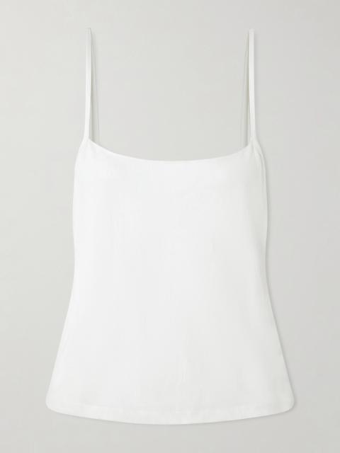 Moss Crinkled Cotton-jersey Camisole