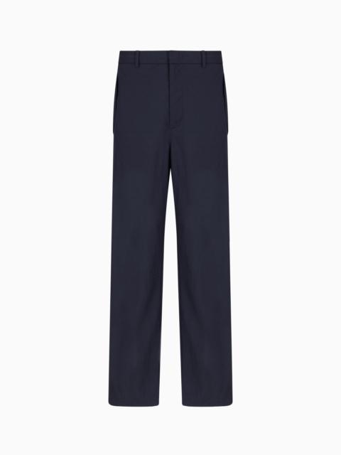 VISCOSE-NYLON TROUSERS
