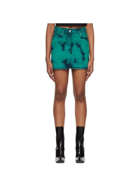 SSENSE Exclusive Green Tie-Dye Miniskirt