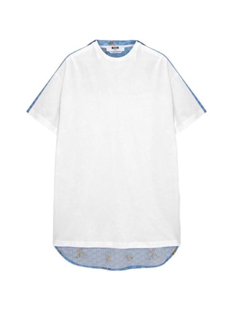 floral-print mini dress