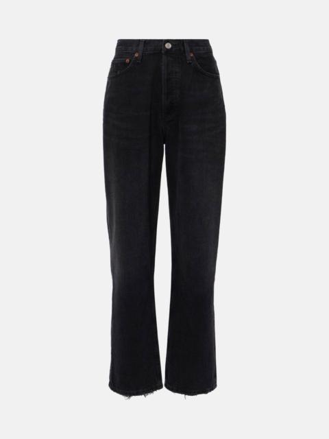 90's mid-rise straight jeans