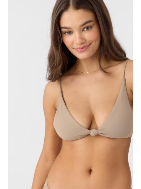 Saltwater Solids Pismo Tall Tri Bralette Top