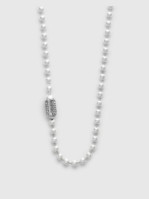 Goosebumps Poplock Necklace in Sterling Silver