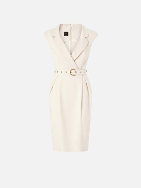 MIDI WRAP DRESS WITH BELT