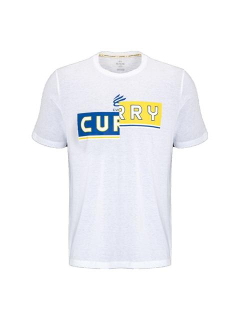 Under Armour Curry Logo T-shirt 'White' 1377543-100