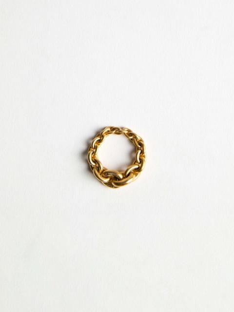CHAIN-LINK RING IN 18KT YELLOW GOLD