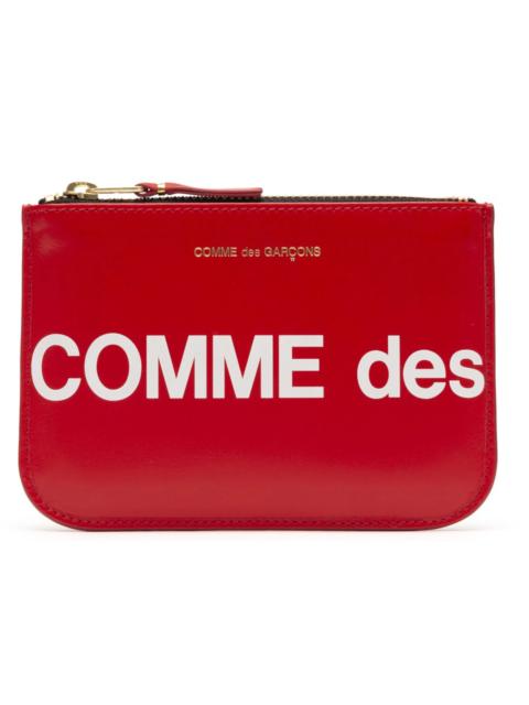 Comme des Garcons SA8100HL Huge Logo Wallet Red