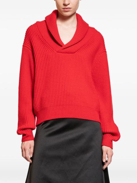 Como ribbed knit sweater