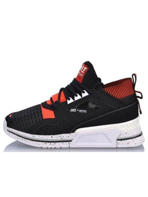 (WMNS) Li-Ning 001 T1000 No Boundry Mid 'Black Red' AGLP012-1