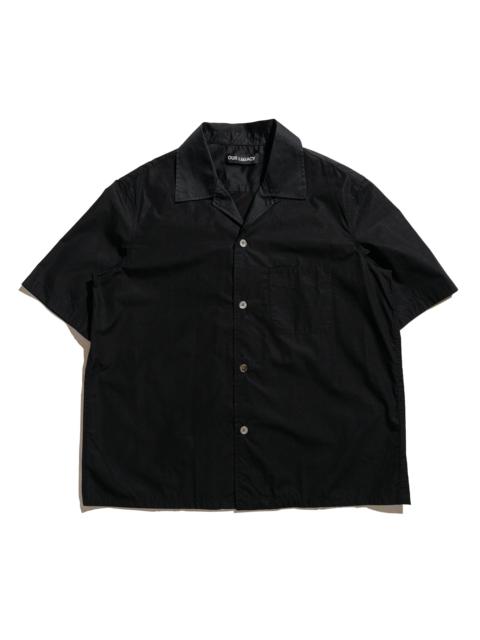 Heusen Shirt Shortsleeve Black All Day Poplin