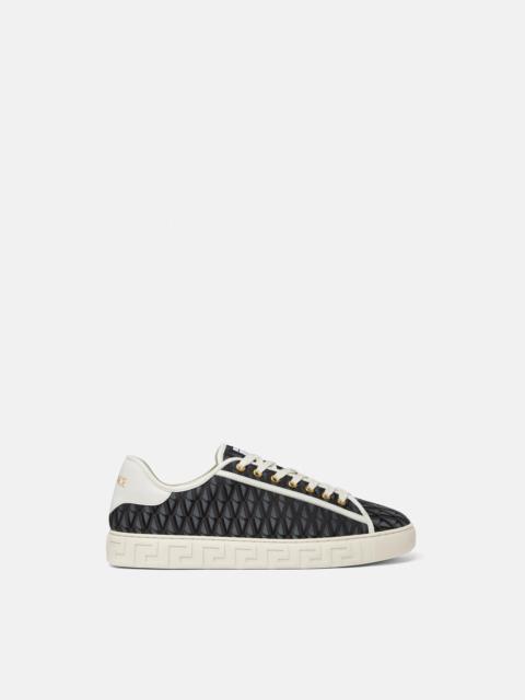 Greca Jacquard Canvas Sneakers