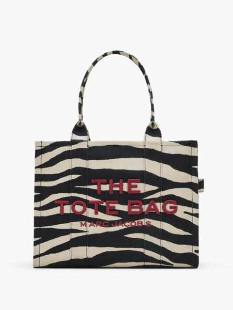THE ZEBRA CANVAS LARGE TOTE BAG
