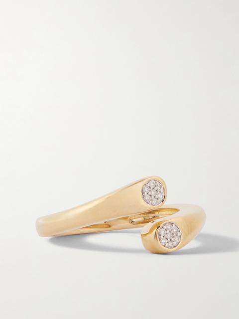 Hug 10-karat Gold Diamond Ring