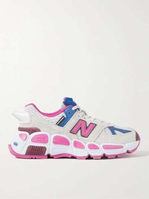 + Salehe Bembury 574 Yurt Leather and Mesh-Trimmed Brushed-Suede Sneakers