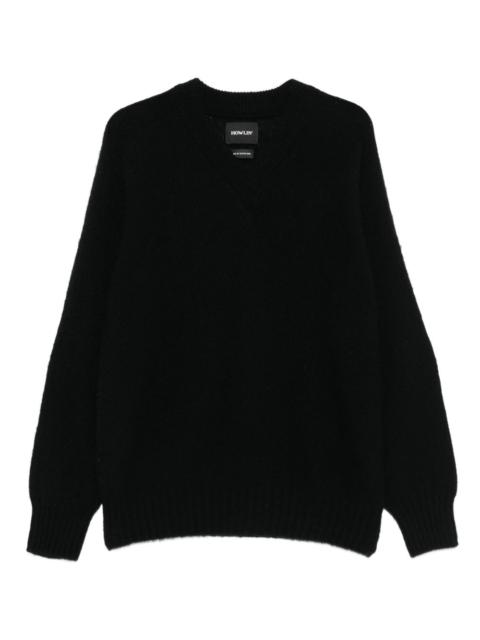 wool v-neck sweater