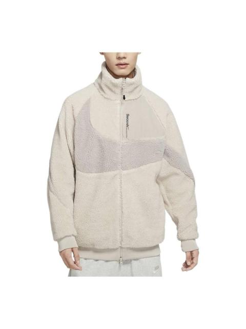 Nike Big Swoosh zipped jacket 'Beige' FB1910-236