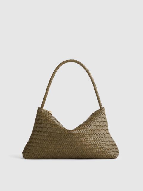 The Signature Woven Zip Top Shoulder Bag