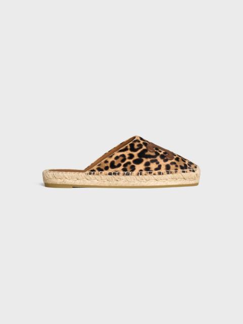 LES ESPADRILLES CELINE MULE IN Leopard Printed Hairy Calfskin