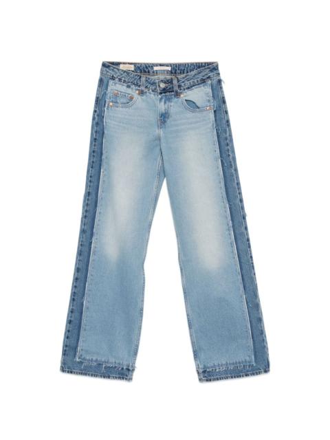 frayed loose trousers