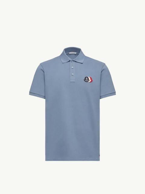 Logo Patch Cotton Piquet Polo Shirt