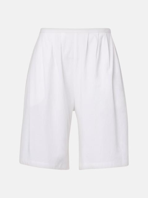 Poppy cotton Bermuda shorts