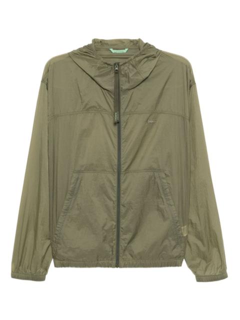 logo-embroidered jacket