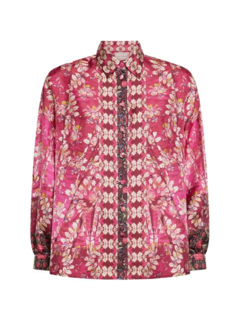 Aloe long-sleeve floral shirt