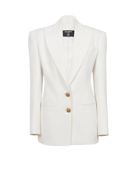 2-button crepe jacket