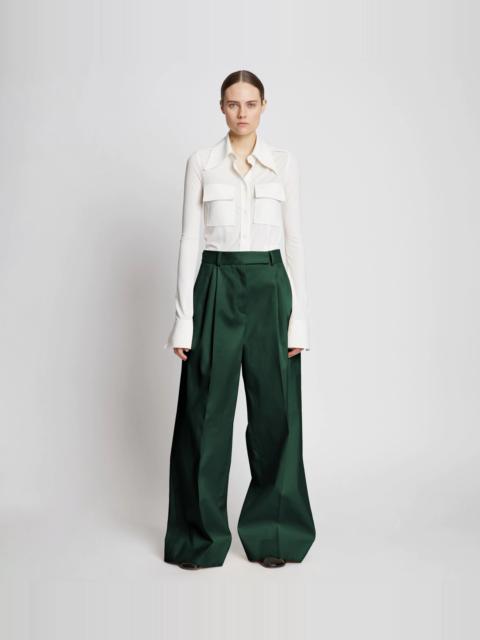 Cotton Gabardine Pants