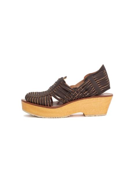 LILA SANDAL-FOLK W DK.BROWN
