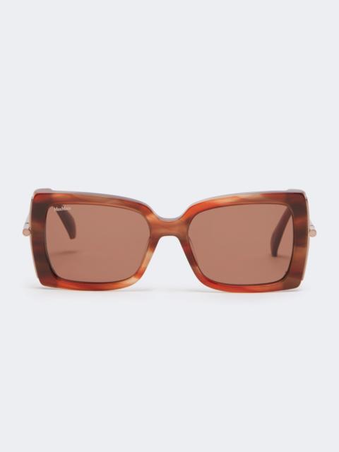 Square sunglasses - RUST