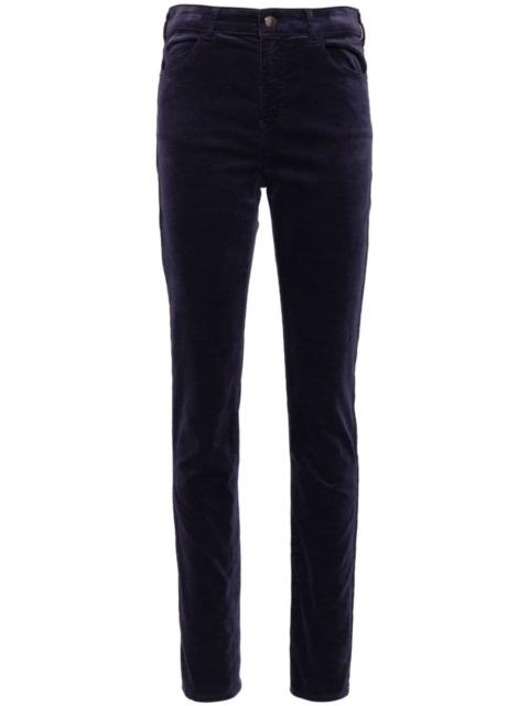 high-rise corduroy slim trouser