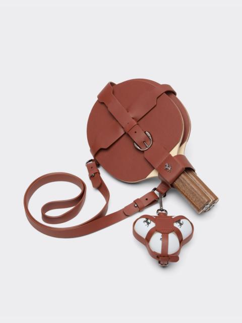 Leather table tennis set