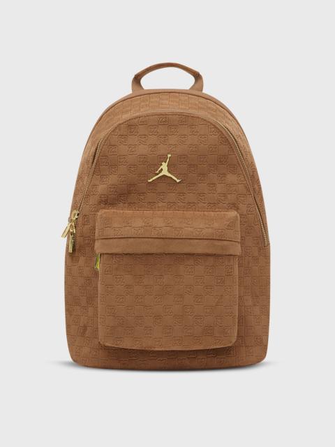 SUEDE MONOGRAM BACKPACK