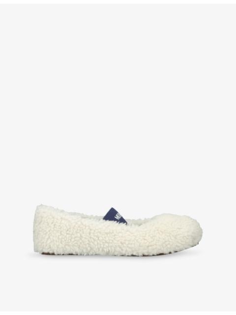Shearling Ballet Flats