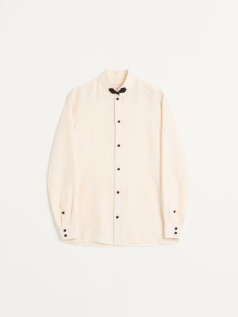SILK SHANTUNG SHIRT WITH TOGGLE