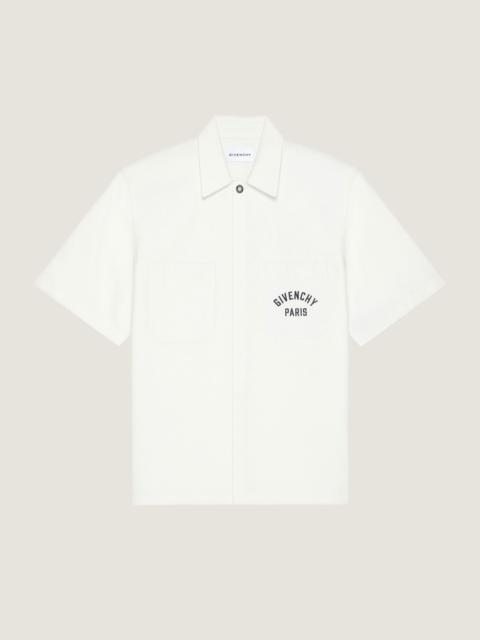 SHIRT IN COTTON WITH GIVENCHY PARIS EMBROIDERY