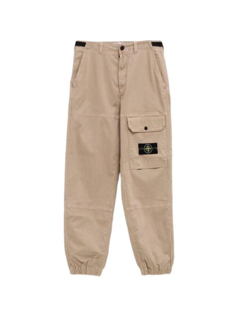 logo-patch pocket trousers